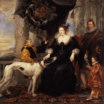 Porträt der Dame arundel mit ihrem Zug Peter Paul Rubens Ölgemälde
